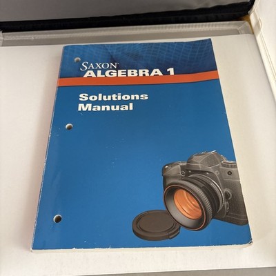 Saxon Algebra 1 Solution Manual (Paperback, 2009)