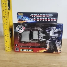 Hasbro Transformers Back to the Future 40th Anniversary Gigawatt Delorean NEW
