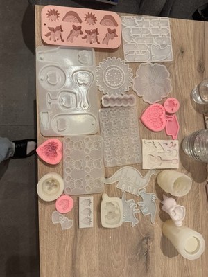 Kerzen Gießen Starterset  Hobbyaufgabe Silikon Formen Kerzenherstellung