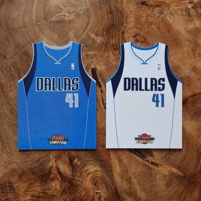 2010-11 Panini Threads Dirk Nowitzki  Home & Away Jersey Diecl Cut #9