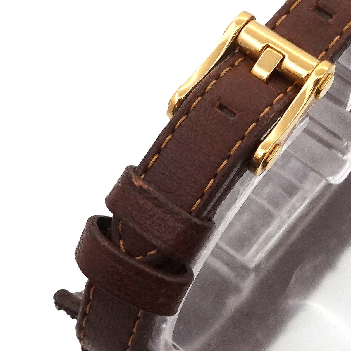 Christian Dior レザーベルト時計 D104-150 Christian Dior Dior 66 D104-150 Quartz Gold Dial Ladies