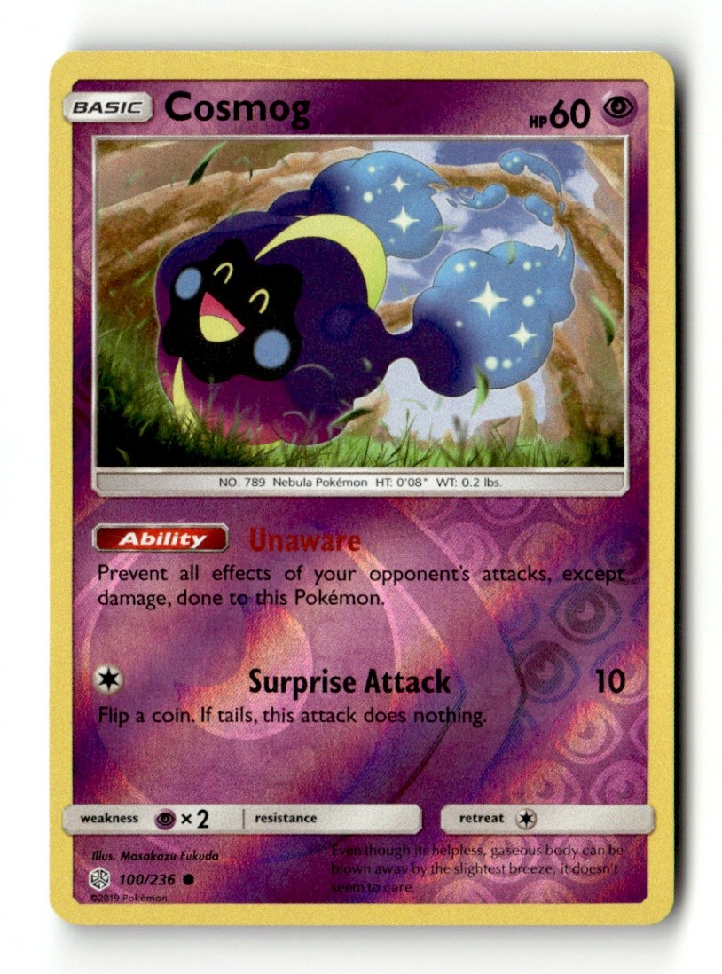 Cosmog - Common Reverse Holo SM - Cosmic Eclipse 100/236 LP Pokémon TCG