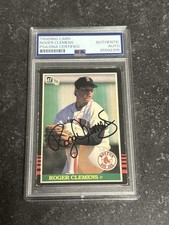 Roger Clemens Autographed 1985 Donruss RC Red Sox Yankees Blue Jays PSA