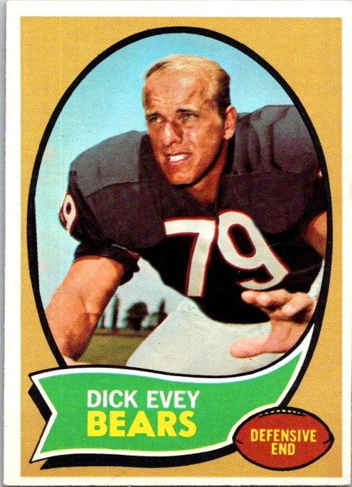 Dick Evey 1970 Topps #106 Chicago Bears