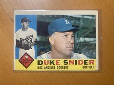1960 Topps Duke Snider #493 Los Angeles Dodgers MLB Base Set Vintage Card