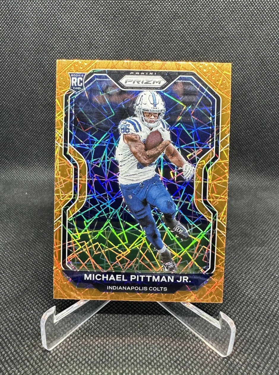 2020 Panini Prizm Michael Pittman Jr. Orange Lazer Prizm Rookie RC #333 Colts