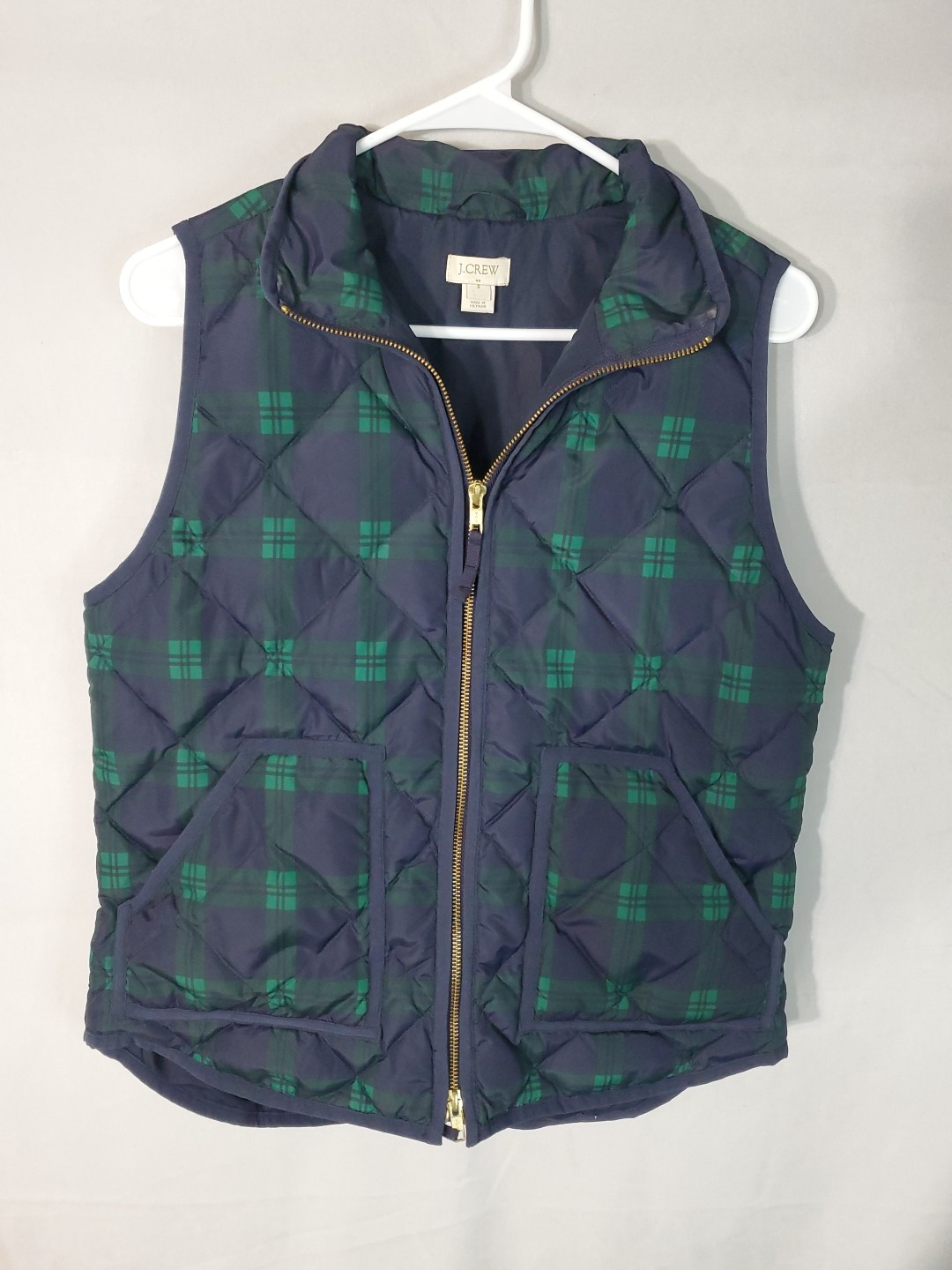 J. Crew Vest Women's Size Small Puffer Zip Up Feather Down Insulated