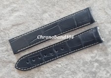 Genuine Omega Seamaster Aqua Terra Worldtimer 21/18mm Blue Leather Strap NEW!