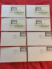 LOT OF 8 UNITED STATES STAMPS FIRST DAY OF ISSUE SIXTH INTERNATIONAL PHILATELIC