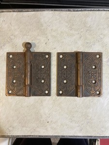 Antique 4x4 Decorative Door Hinges 