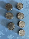 buffalo nickels lot - 35 circulated copper-nickel coins