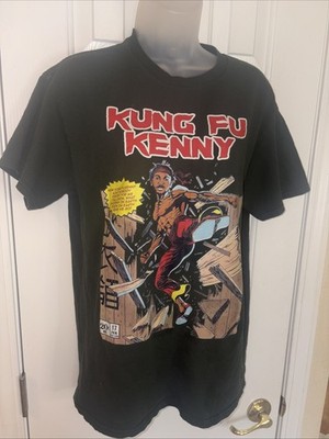 Vintage Kung Fu Kenny Dark Green Medium Kendrick Lamar T-shirt