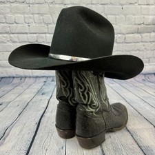 Resistol Self Conforming XXX Black Beaver Cowboy Hat Sz 6 7/8
