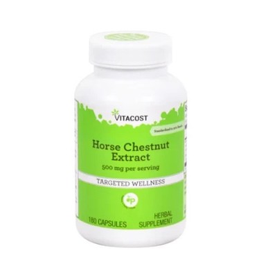 Vitacost Horse Chestnut - Leg Cramps & Varicose Veins Support 180 Caps  5/2027