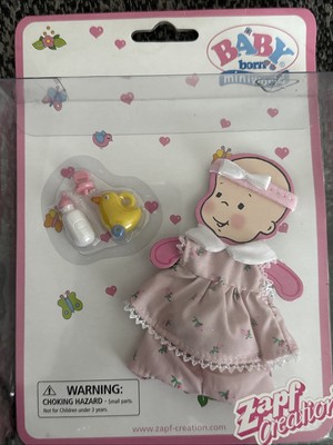 NEW Baby Born Miniworld Doll Clothes Outfit Pink Floral Dress Outfit Zapf 