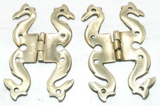 Antique snake hinges for cabinets or bureau  (HIN278)