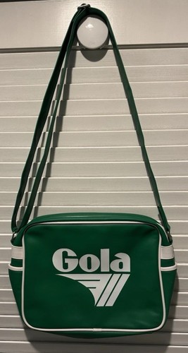 Gola Classics Redford Messenger Bag Green + White Minor Defects Red Dot $65 - Picture 2 of 15