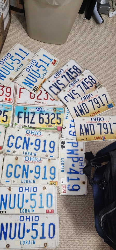 Pack de 26 matrículas para coleccionismo, manualidades o proyectos artísticos. ENVÍO GRATIS Foto 4 de 4