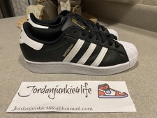 Size 8.5 - adidas Superstar Black White - FV3286 for sale online | eBay