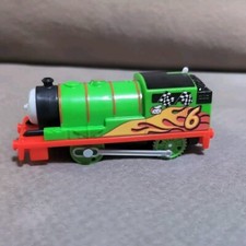 Trackmaster Percy Thomas  Friends Motorized Train Tank Engine  6 Flame Checker