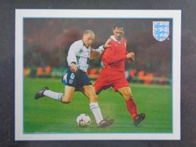 Merlin Premier League 97-Paul klađenje póster de equipo de Inglaterra #L