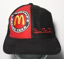 1990s 90s Vintage McDonald's Racing Team Nascar Snapback Trucker Hat Made in USA