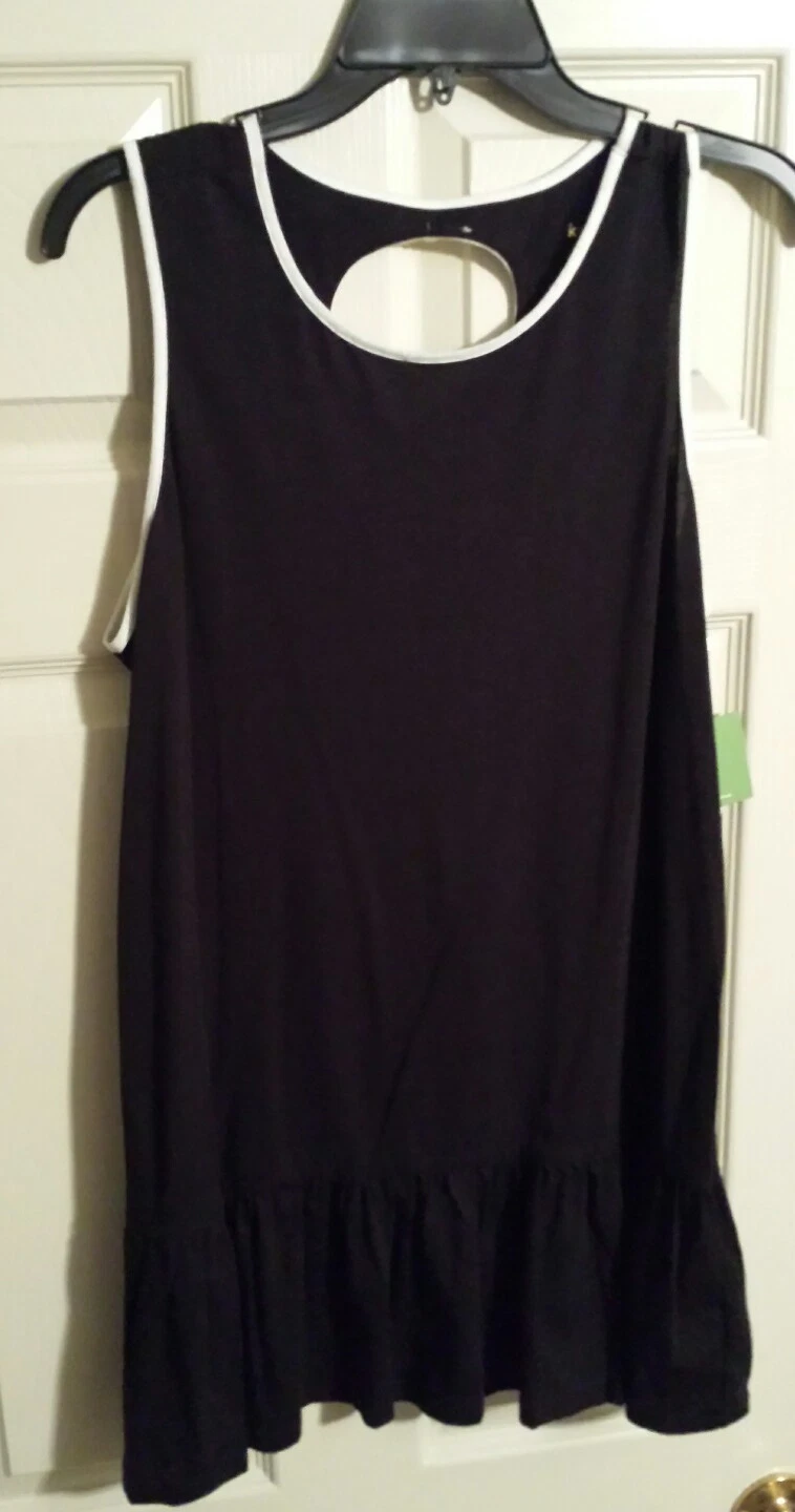 Nuovo! Kate Spade New York maglia con volant nera grande