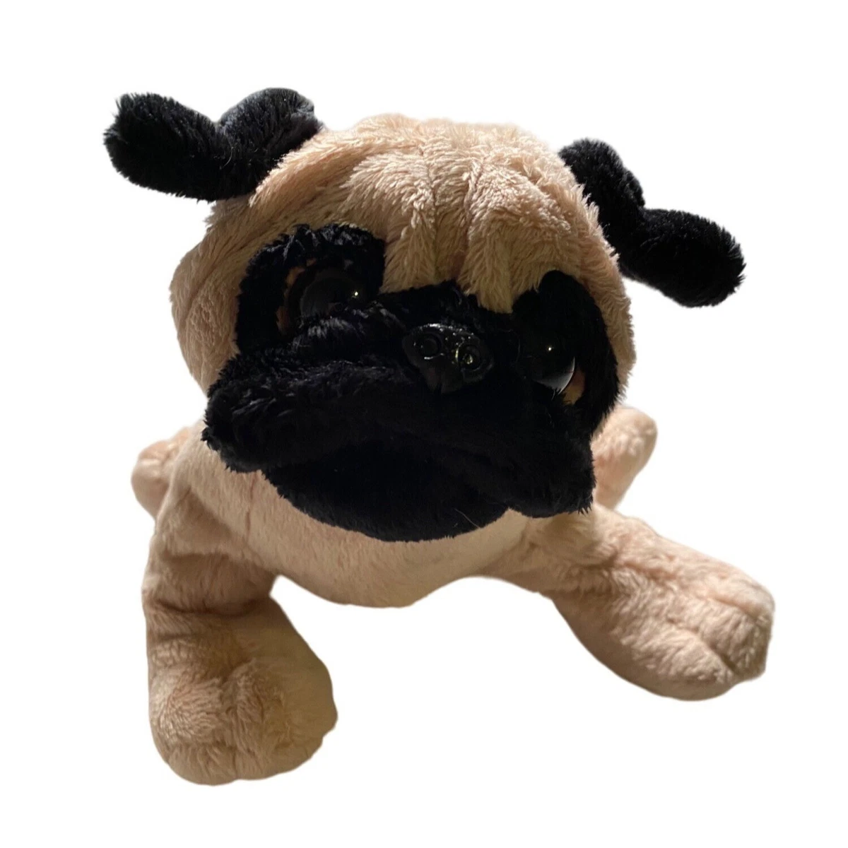 Stuffed black 2024 pug dog
