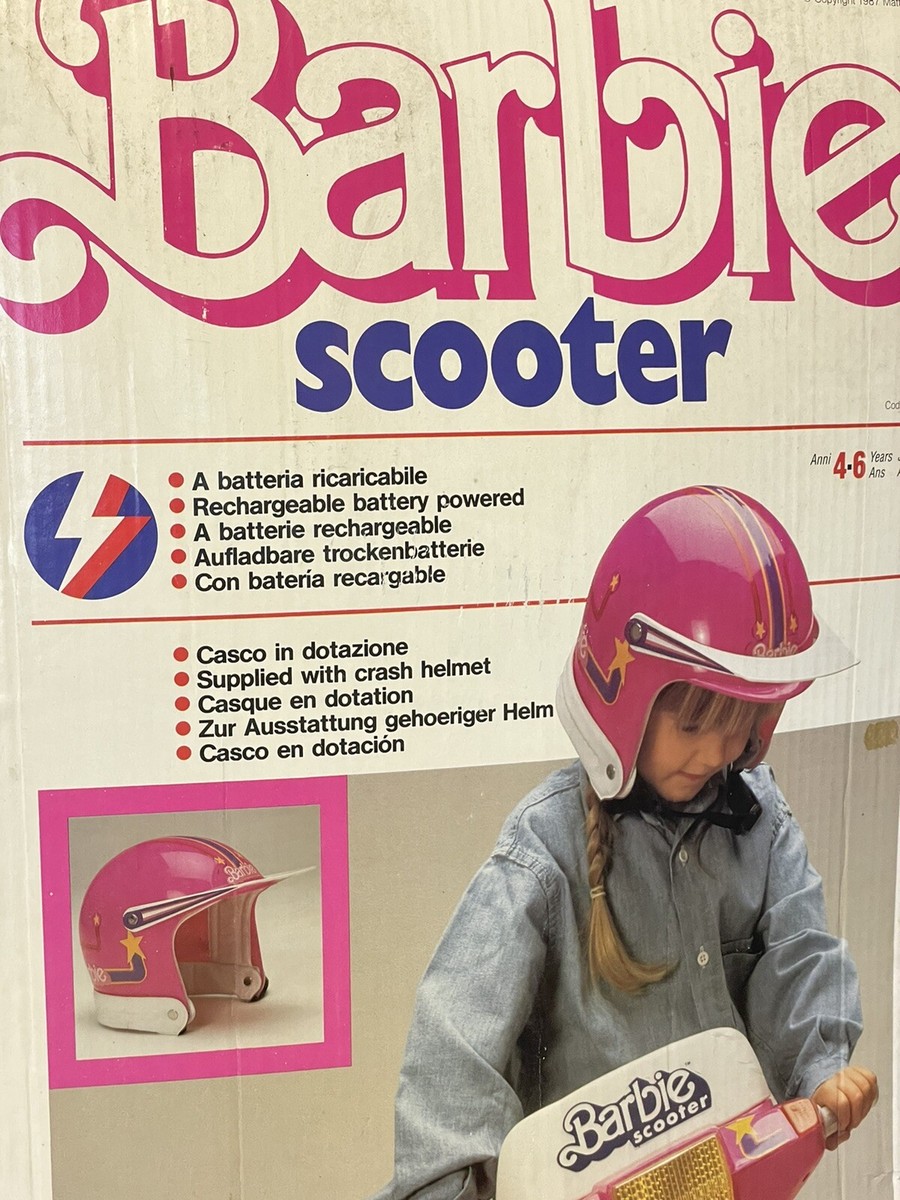 VINTAGE PEG PEREGO MATTEL BARBIE SCOOTER ANNI 80 Elettrico Moto