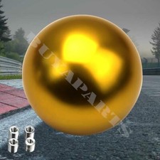 Gold Universal Aluminum Round Ball Style 5 Speed Mannual Shift Knob M8 M10 M12