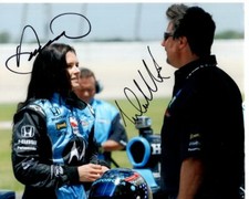 MICHAEL ANDRETTI and DANICA PATRICK Signed 8x10 INDY Photo w/ Hologram COA