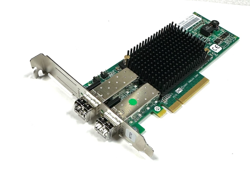 IBM Feature 577D 00E0806 8 Gb 2 puertos FC PCI-e altura completa HBA + transceptores SFP Foto 2 de 3