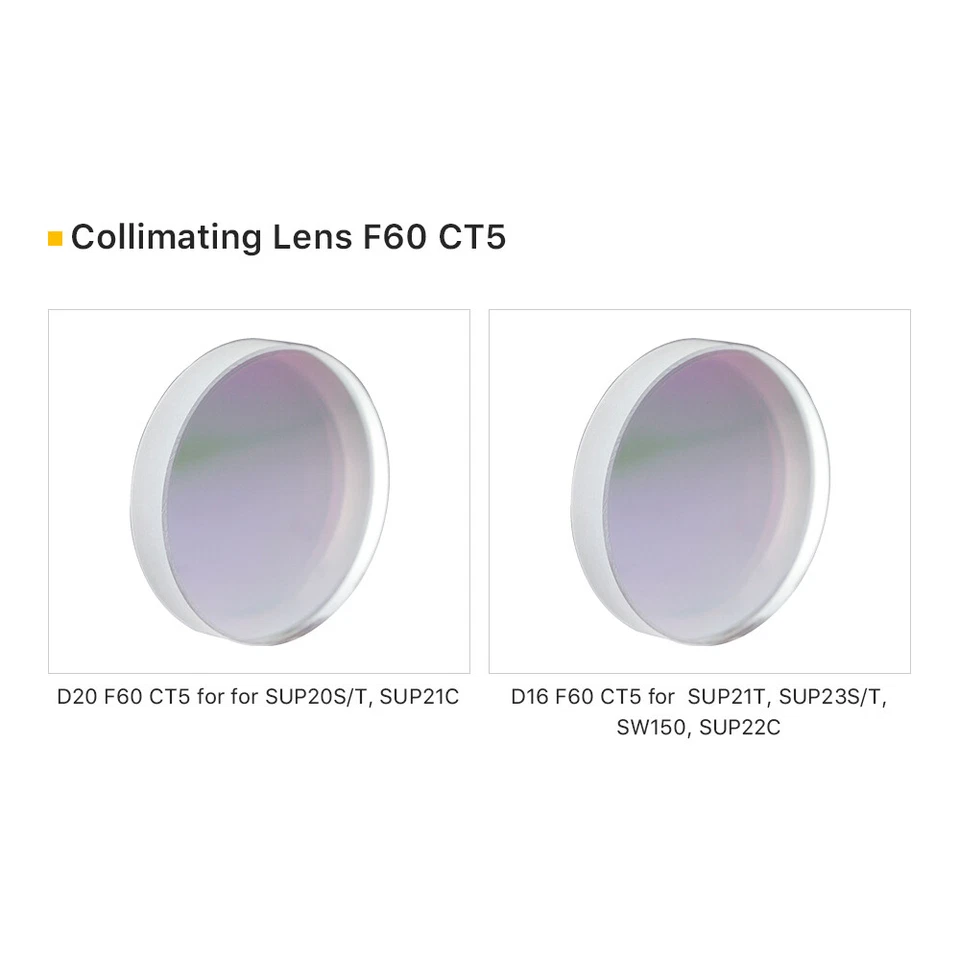 Cloudray Original SUP Weiye Colimador Enfoque Lente Única Para Cabezal de Limpieza Foto 2 de 4