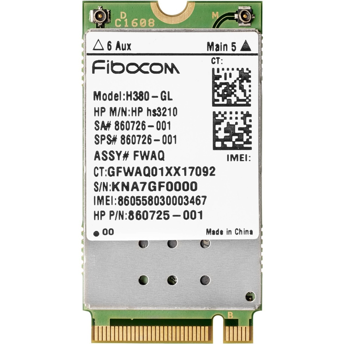 Windowsタブレット本体 HP hs3210 SHPA+ Mobile Broaddand Module HP HS3210 HSPA+ 4G Mobile Module WiFi Card 1HC90AA | eBay