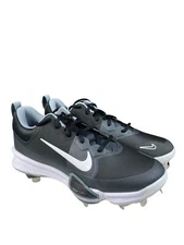 Nike Force Zoom Trout 9 Pro Baseball Cleats Black White FB2907-001 Mens Size 8.5