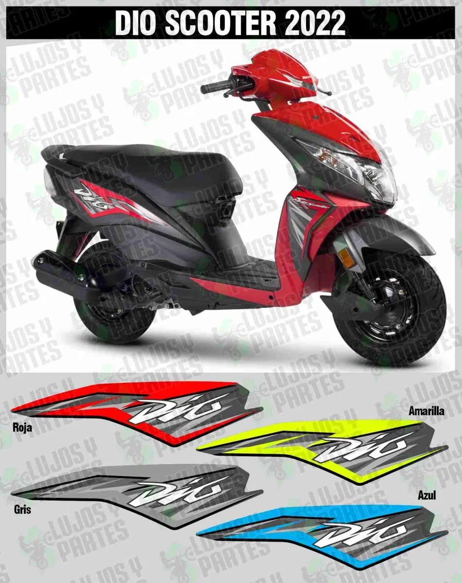 HONDA DIO SCOOTER 2022 - SET DECAL - STICKERS OEM - includes all ...
