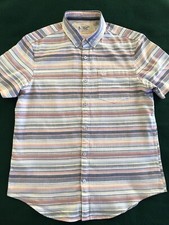 Original Penguin Short Sleeve 100 Cotton Button Up Shirt size M Color Striped