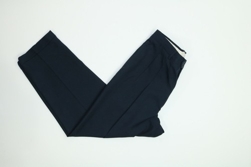 Mens Geoffrey Beene Blue Dress Pants Pleated Cuffs 36x30 EUC - Picture 6 of 8
