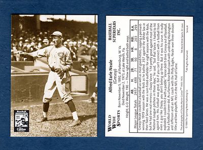EARLE ''GREASY'' NEALE, Reds ~ 1988 Conlon series 4 The Sporting News/WWS/BSI