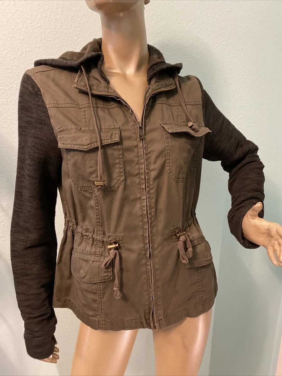 Knit sleeve utility best sale jacket