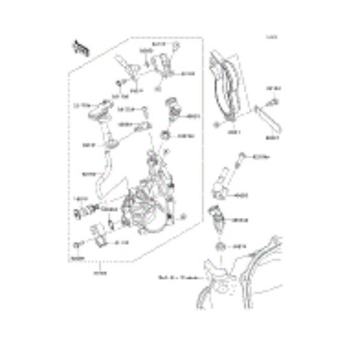 Kawasaki OEM 49033-0556 KX250 Fuel Injector Nozzle Throttle Body 18-2024 M16 - Picture 3 of 4