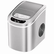 Smad Countertop Portable Ice Maker Machine with Scoop and Basket 26lbs in 24H