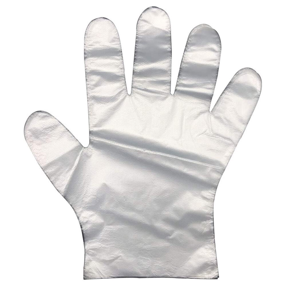 2000PCS Disposable PE Plastic Clear Gloves,Hair Coloring Food Service Gloves L
