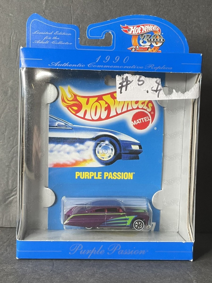 VTG Hot Wheels Mattel 1990 First Editions Purple Passion Green 30