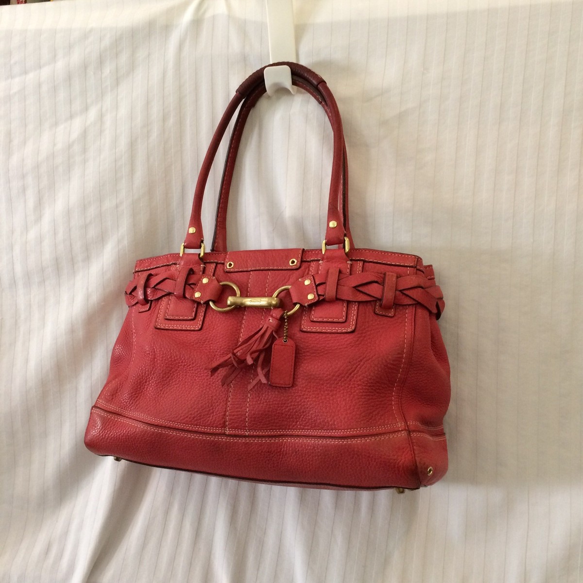 バッグ Coach Hamptons Satchel Handbag Purse s-l400.jpg