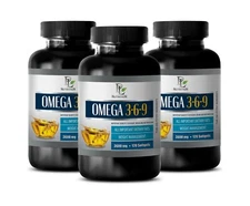 anti inflammation vitamins - OMEGA 3-6-9 - gut health supplement 3 BOTTLE
