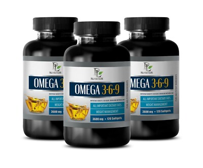 eye health products - OMEGA 3-6-9 - digestion cleanse 3 BOTTLE