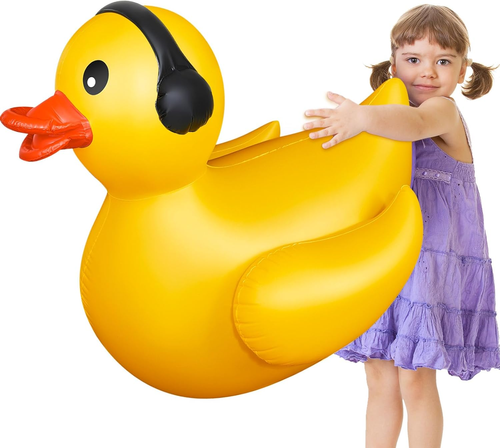 5 Feet Giant Inflatable Duck Huge Rubber Duck Large Blow up Duck Inflatable Duck - Picture 9 of 12