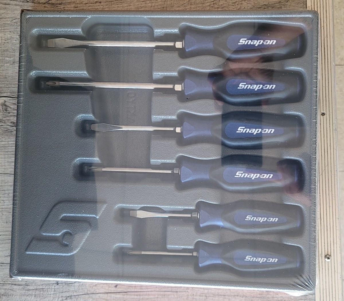New Snap-On sgdx60bmb screwdriver set power Metallic blue 3 flat 3