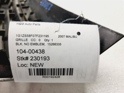 2006-2008 Malibu Grille Classic Style Emblem In Grille Upper